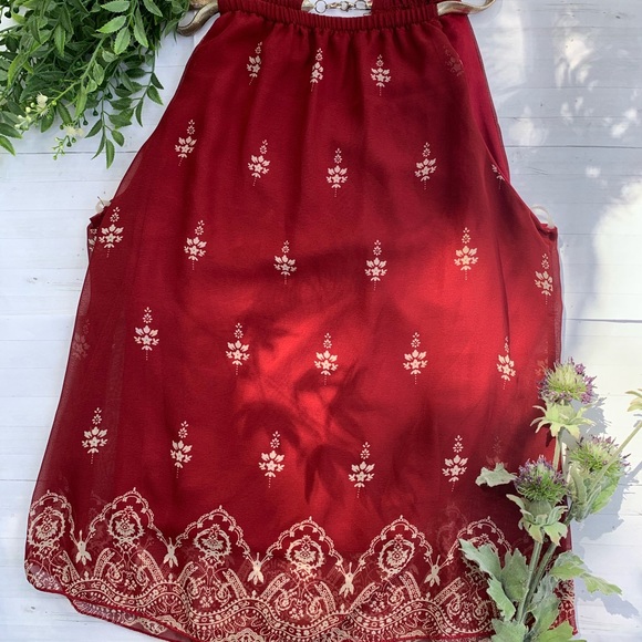 Boho Necklace Blouse - Picture 1 of 6